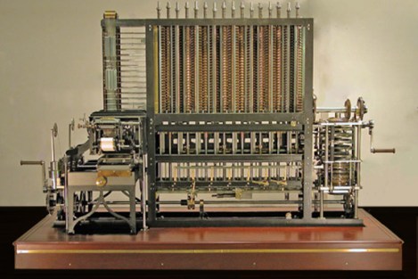 A difference engine, built from Babbage's plans