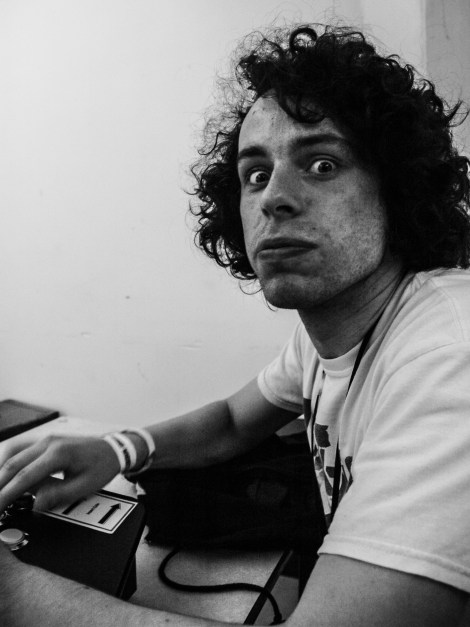 Thomas, playing the fighting game with me