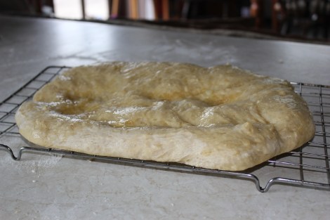 The langos before topping