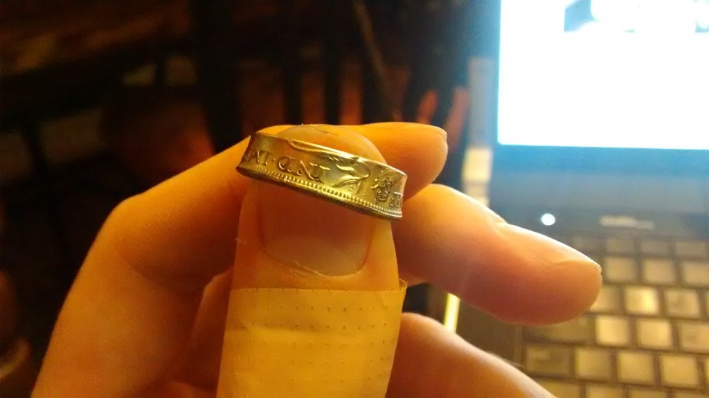 One of my double-sided coin rings