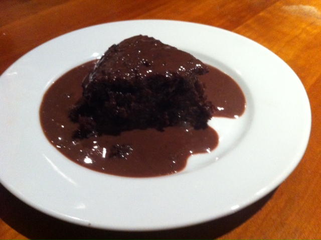 Chocolate pudding and chocolate custard...mine looked better