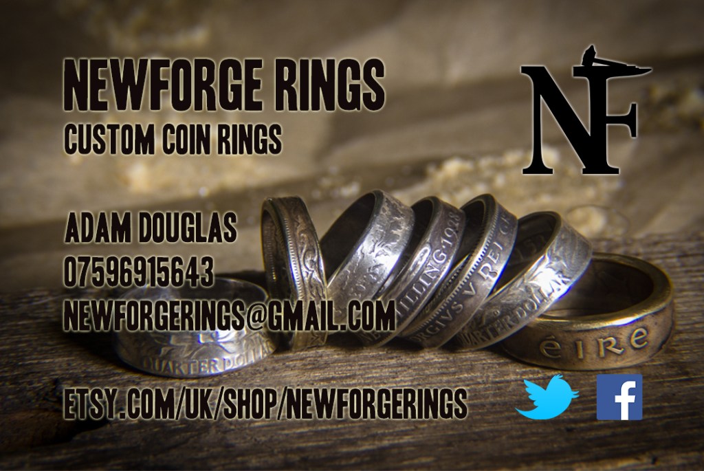 The finished last minute business card!