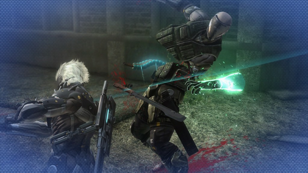 Slicing action! Raiden will stop at nothing to slice his foes into tiny pieces