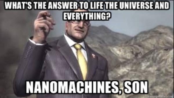 The answer to every question in the Metal Gear universe...nanomachines