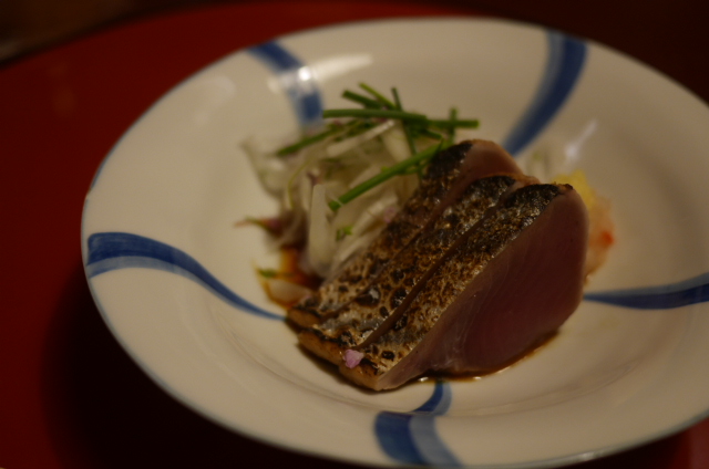 Sashimi. I can't remember what fish this was - probably tuna