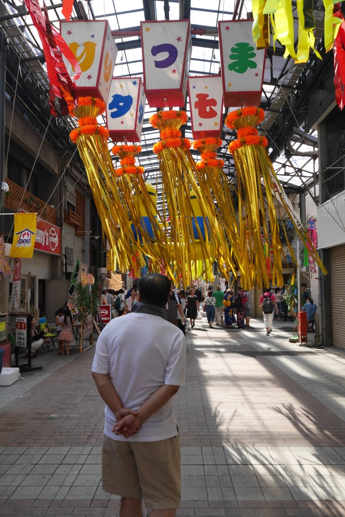 The festival in a closed off street
