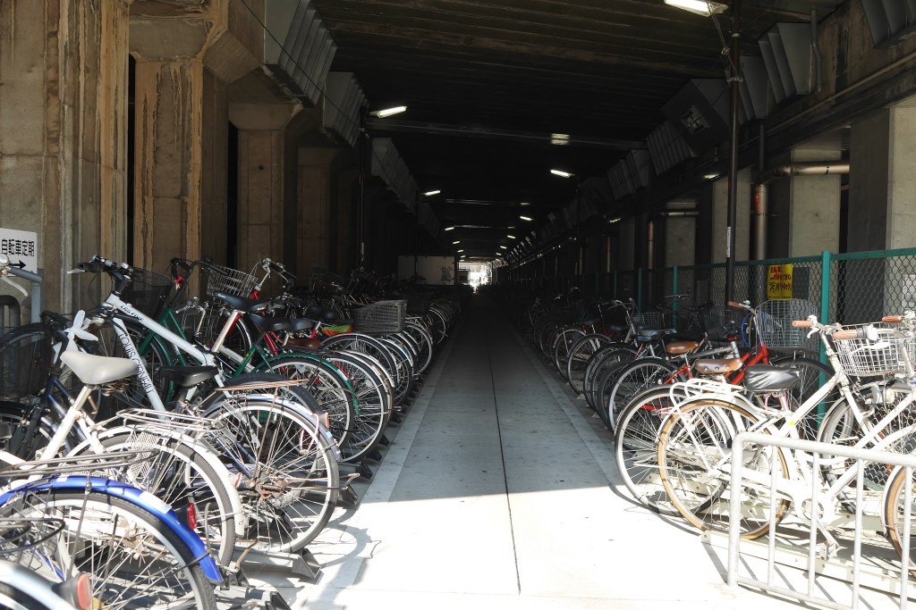 This bike parking area was packed - there are an insane amount of bikes in this city